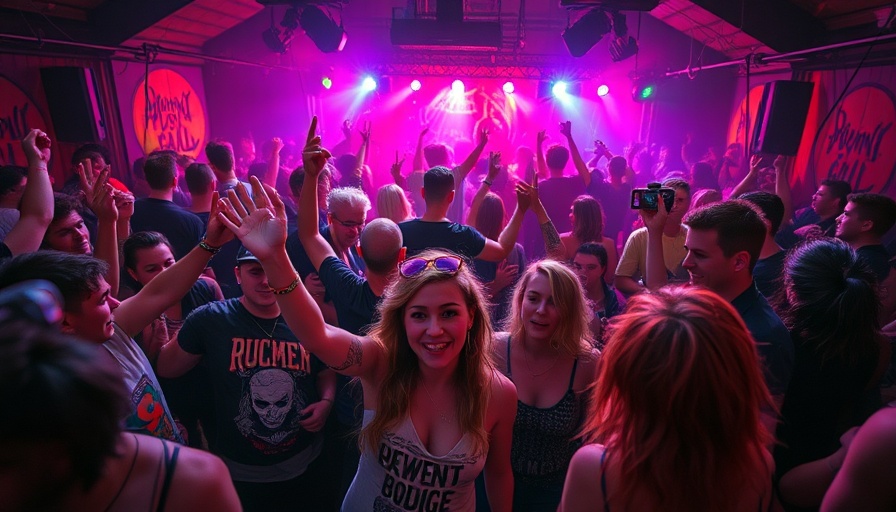 Energetic punk prom crowd in Cape Coral