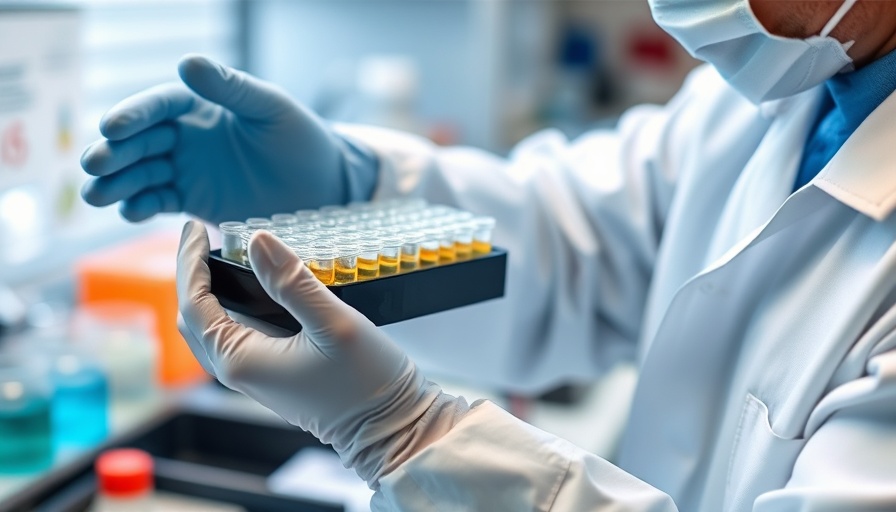 Scientist handling frozen samples related to viruses in red tide blooms.