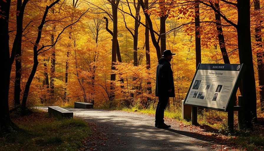Pilgrim discovers first fresh water site, 1620 historical forest path.