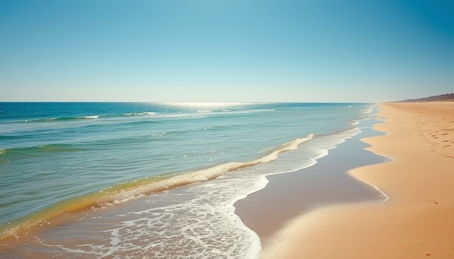 Sunlit Clearwater Beach with gentle waves and soft sand.