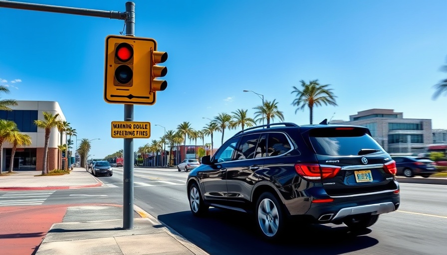 Cape Coral speed camera on road captures revenue-generating traffic for schools.