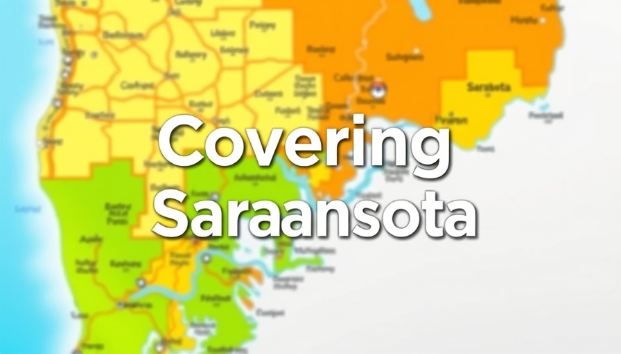 Map highlighting Sarasota County with 'Covering Sarasota' text