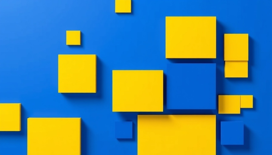 Sun coast recent news graphic with blue and yellow blocks.