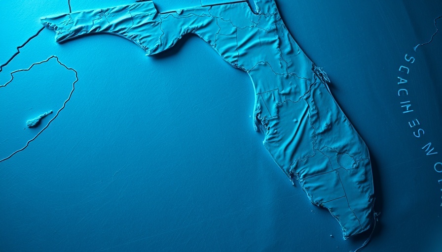 Map highlighting Florida region related to human trafficking arrests Zephyrhills.