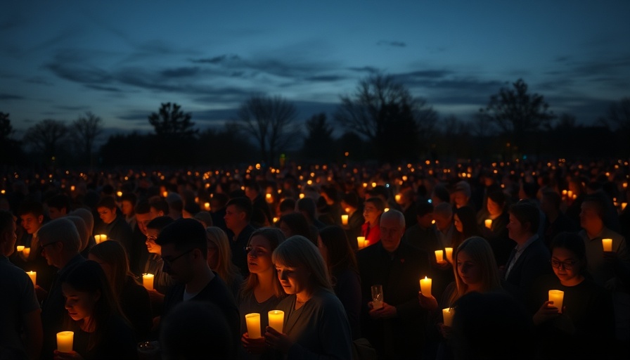 Vigil for Florida gun laws after Parkland, showing a large, somber crowd.