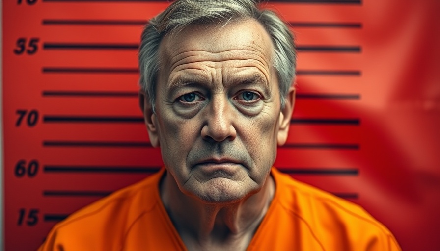 Mugshot graphic of middle-aged individual with neutral expression.