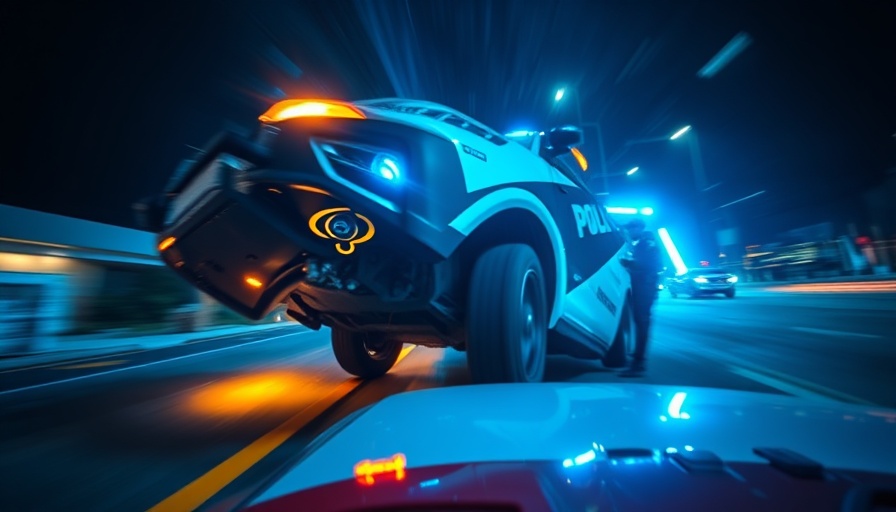 Patrol car flips after DUI incident, captured by police bodycam.
