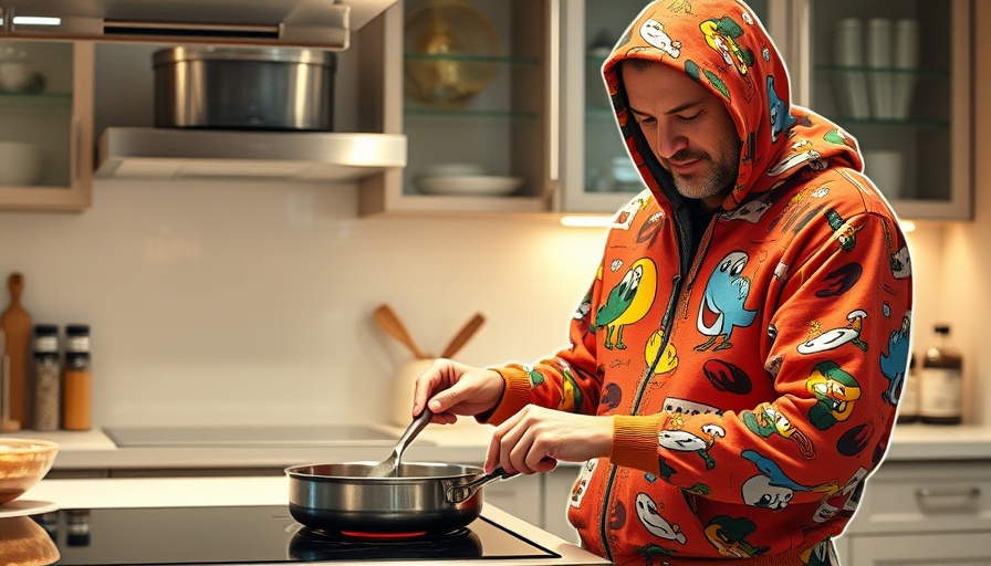 Man in colorful hoodie cooking in modern kitchen, CFPB Cuts Impact on Consumers