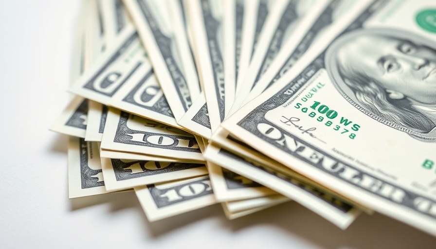 Fanned hundred-dollar bills representing a Manatee County scratch-off lottery win.