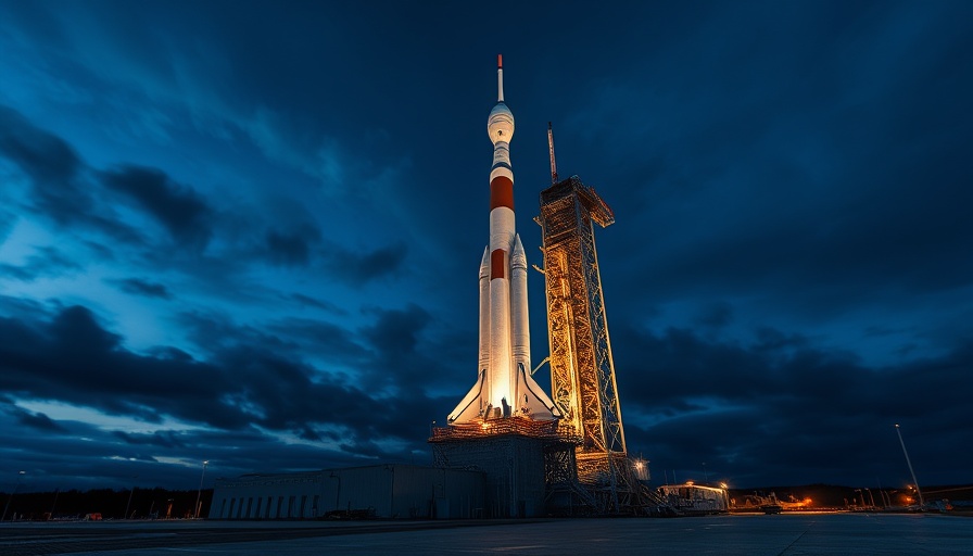 Amazon Project Kuiper launch rocket at twilight