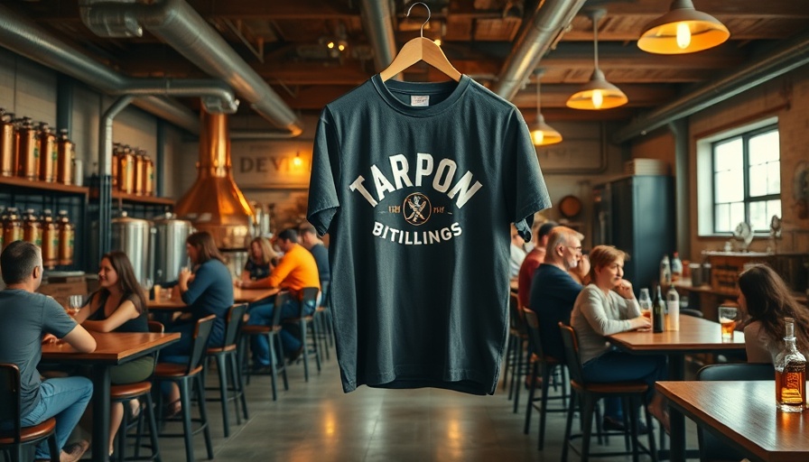 Tarpon Springs distillery interior with patrons enjoying drinks