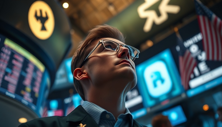 Trader analyzes market trends as Wall Street extends gains.