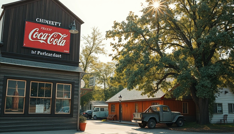 Florida's Forgotten Towns, vintage Coca-Cola mural with rustic charm.