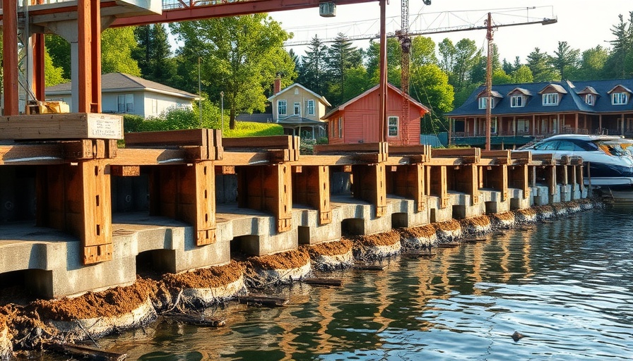 Sturdy seawall construction for hurricane preparedness in Tampa.