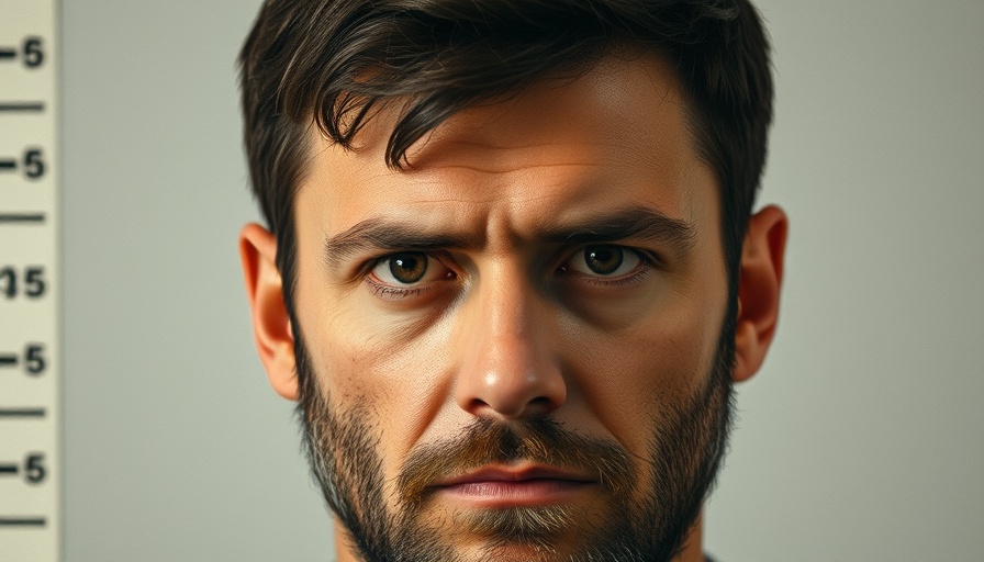 Mugshot-like image of an unidentified man.