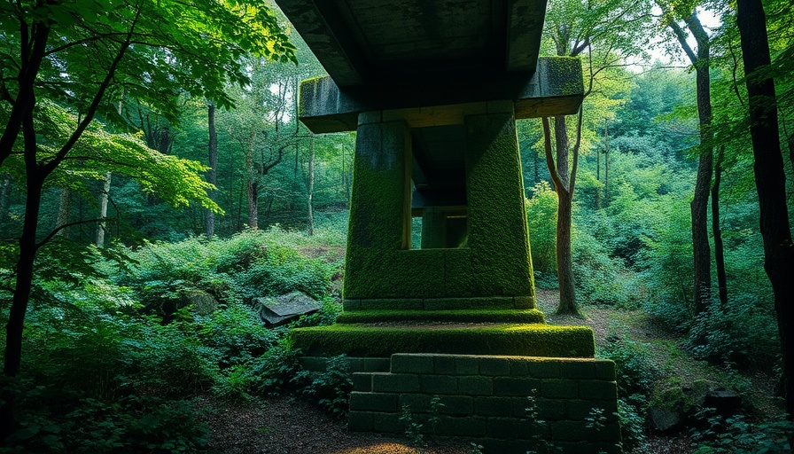 Abandoned Giants of the Florida Canal, old concrete bridge in dense forest