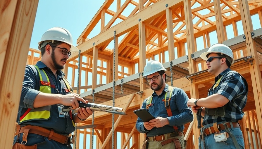 Construction workers building multi-family homes in Tampa Bay.