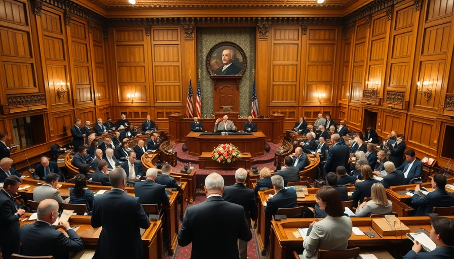 Florida House legislative session extension in progress, busy chamber.