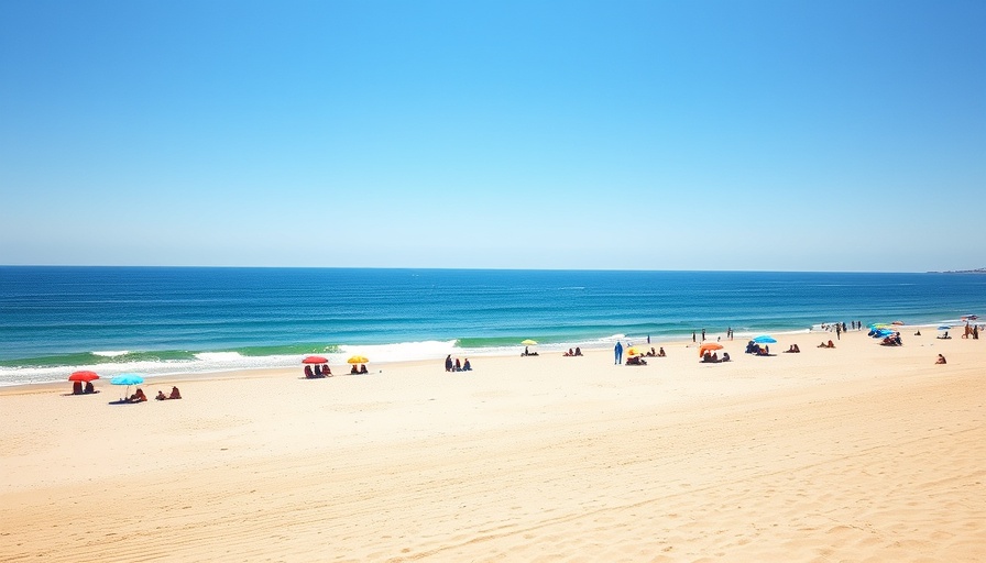 Visitors enjoy sun and waves at Venice Beach.