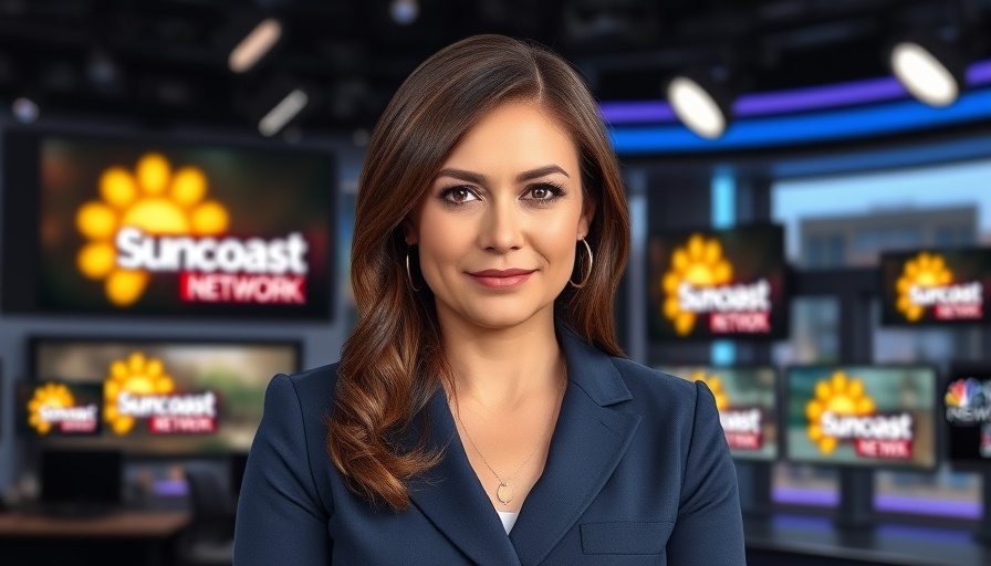 Professional news anchor at Suncoast studio - Sun Coast recent news