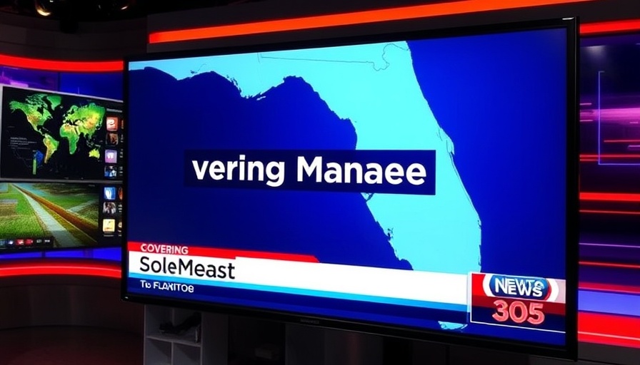 News screen highlighting Manatee in Sun Coast recent news broadcast.