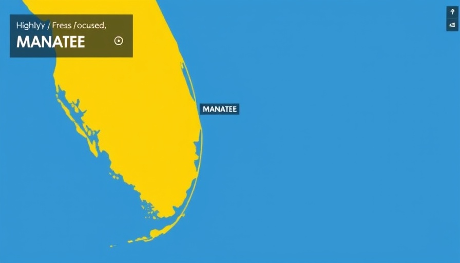 Holmes Beach hurricane plans coverage map highlighting Manatee area