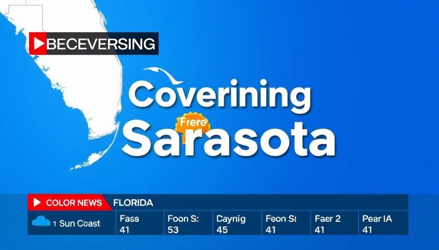 Sarasota news graphic highlighting Sun Coast recent news.