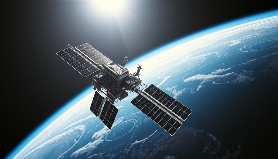 International Space Station orbiting Earth in space.