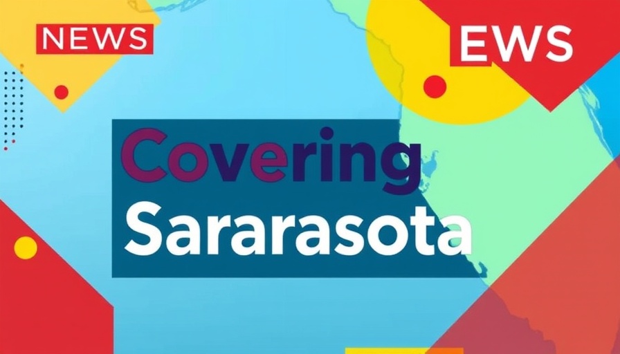 Colorful Sarasota news graphic map, legacy trail overpasses.