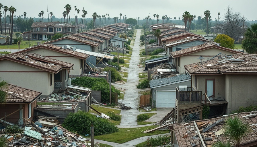 Federal disaster assistance for Largo tornado victims: Tornado-damaged homes in Largo.