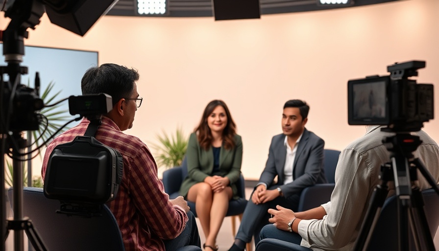 Suncoast community support project discussion in a studio interview.
