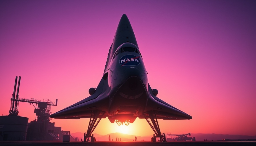 Crew-11 mission spacecraft at dawn with purple sky.