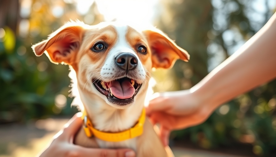 Friendly dog enjoying attention, perfect image for 'Adopting a Dog' topic.