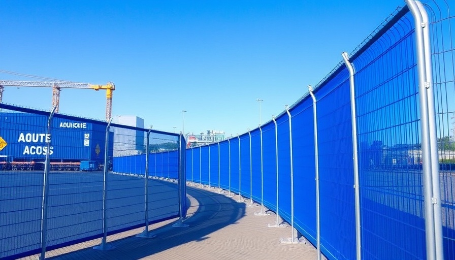 AquaFence panels protect lift station in St. Petersburg.