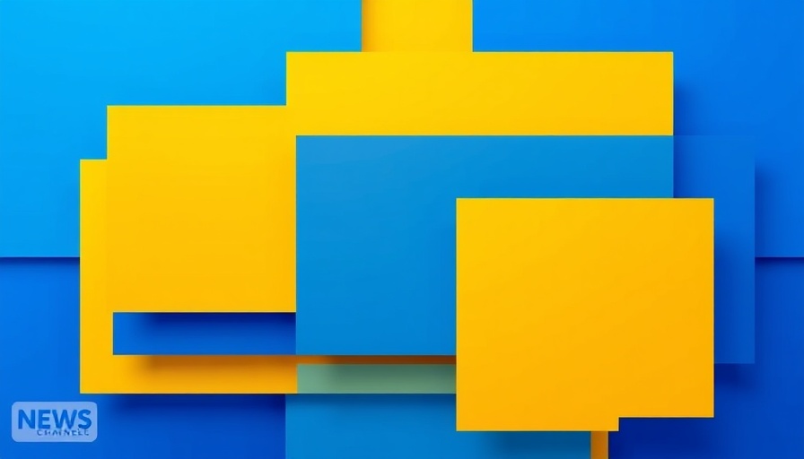 Colorful geometric graphic elements for news coverage design.