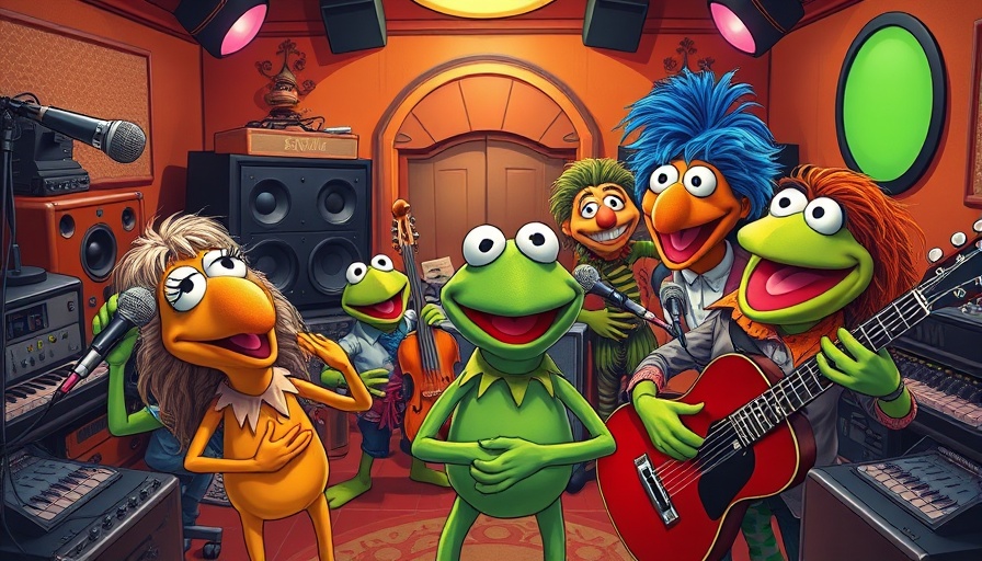 Rock ‘n’ Roller Coaster Starring The Muppets animated studio scene.