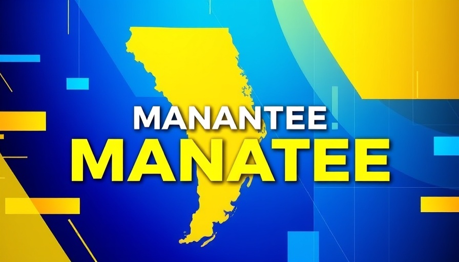 News graphic of Manatee County with headlines about Kratom Ban.