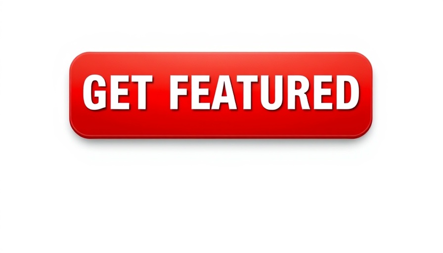 Red button labeled 'GET FEATURED' on white background