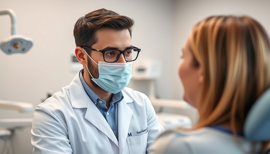 Friendly dentist reassuring a patient for optimal patient convenience.