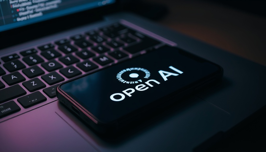 OpenAI Sora logo on phone in tech setting