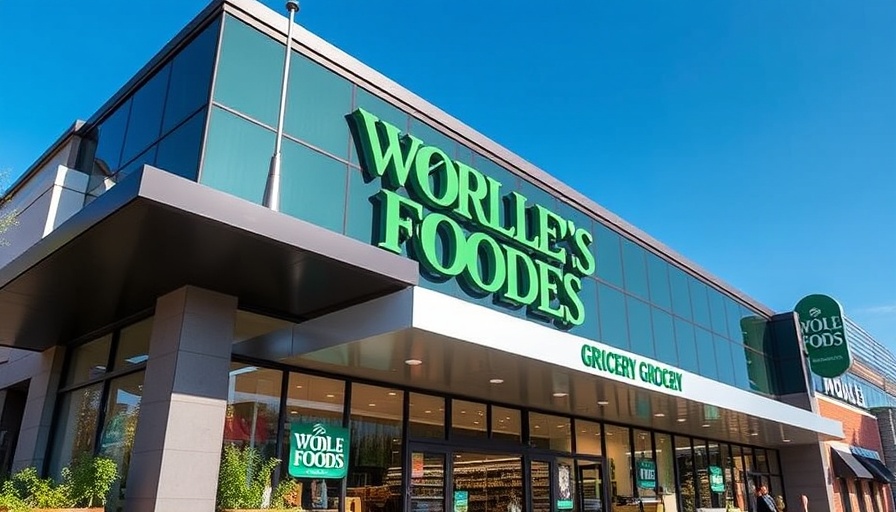 Modern grocery store exterior showcasing brand strategy.