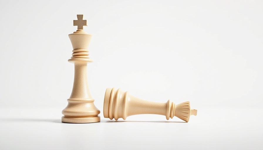 Chess pieces symbolize Amazon grocery strategy concept.