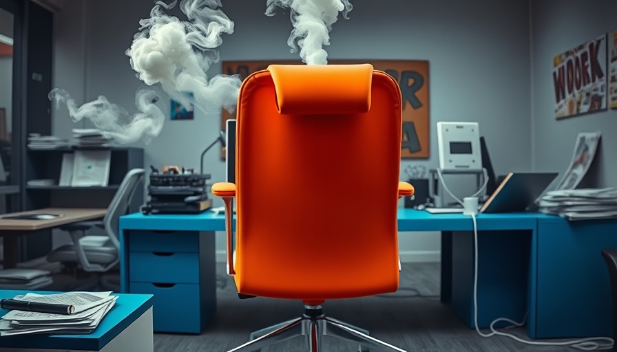 Cover art of chair tackling work burnout with future-proofing strategies.