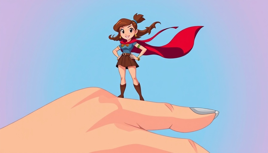 Empowered woman on hand symbolizing founder-led companies.