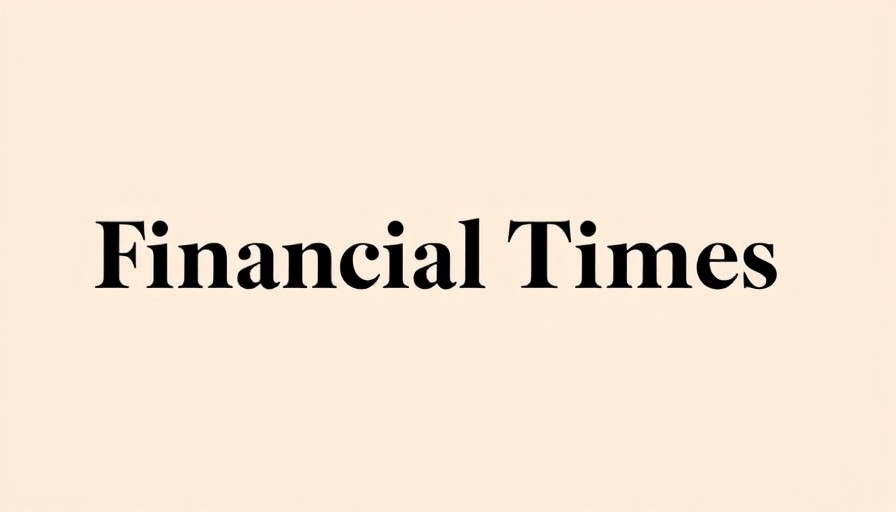 Financial Times logo, simple black text on beige