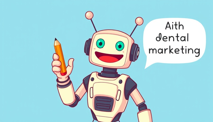 AI in Dentistry guide cover with cheerful robot illustration.