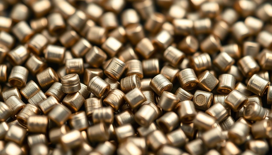 Close-up of uranium pellets highlighting texture and sheen.
