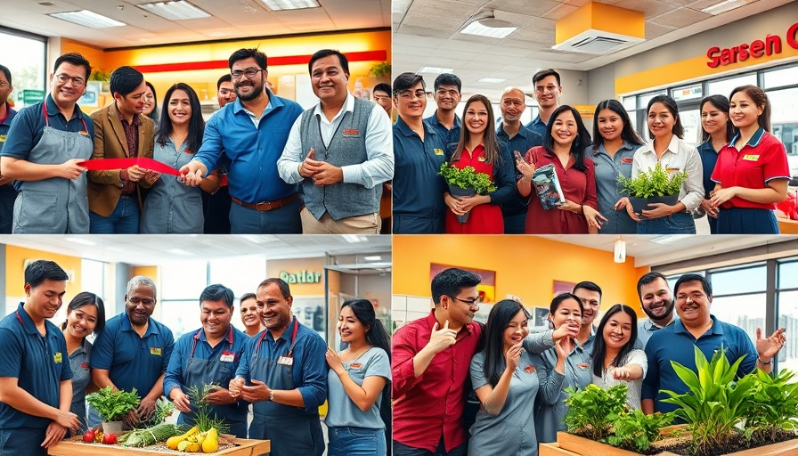 Employee engagement activities at a fast-food chain.