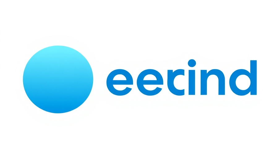 Minimalistic blue circle logo for small business trends, marketing impact.