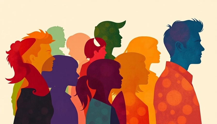 Abstract diverse silhouettes representing data-driven culture.